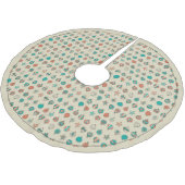 Retro vakantie Ornamenten boomrok Kerstboom Rok (Gekanteld)