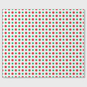 Retro vakantie Polka Dot Mid-Century Modern Cadeaupapier (Vlak)