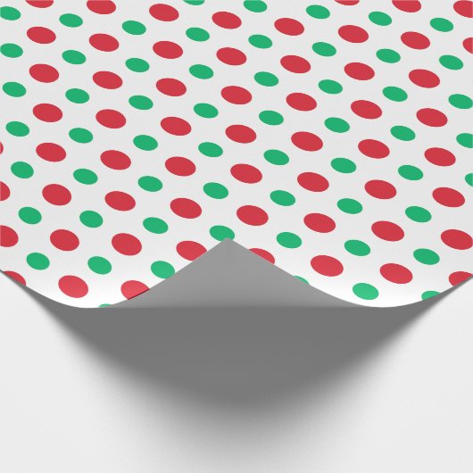 Retro vakantie Polka Dot Mid-Century Modern Cadeaupapier (Hoek)