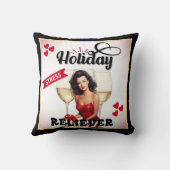 Retro Vakantie Stress Reliever Pinup Kussen (Achterkant)