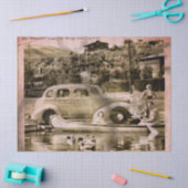 Retro Vakantie Tijd Weefsel Papier (Craft)