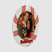 Retro Vakantie Vriend familie Ornament (voorkant)