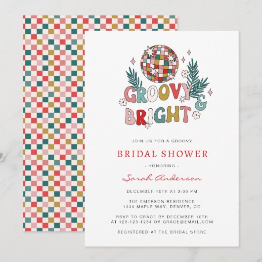 Retro vakantie Vrijgezellenfeest Kaart (Voorkant / Achterkant)