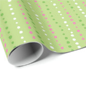 Retro Vakantie Wonky Stippen Wrapping Paper Roll Cadeaupapier (Rol Hoek)