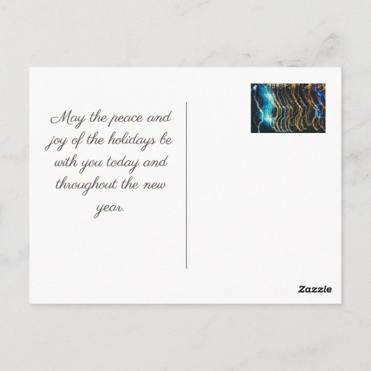 Retro-vakantielampjes Briefkaart (Achterkant)