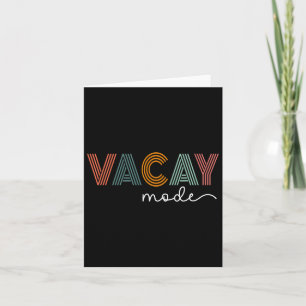 Retro vakantiemodus voor kampeervakanties met het kaart