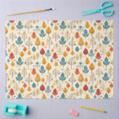 Retro val bladeren herfst bladeren patroon tissuepapier (Craft)