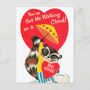  retro Valentijn animal Holiday briefkaart