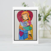 Retro Valentijn Bedankkaart (Staand voorkant)