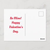 Retro Valentijn Boy en Girl Briefkaart (Achterkant)