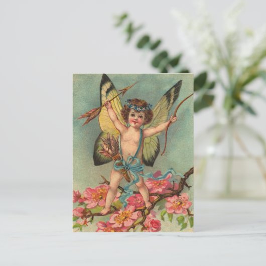 Retro Valentijn Briefkaart (Staand voorkant)