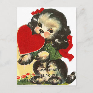 Retro  Valentijn briefkaart