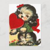 retro Valentijn Briefkaart (Voorkant)