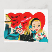 Retro  Valentijn briefkaart (Voorkant)