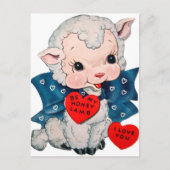 Retro  Valentijn briefkaart (Voorkant)