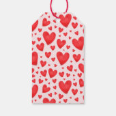 Retro Valentijn Bruiloftsborrel Rood Roze Cadeaulabel (Achterkant)