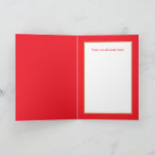 retro  Valentijn butcher voegt sentiment toe Feestdagen Kaart (Binnen)