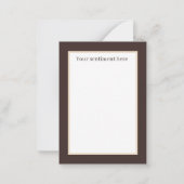 retro  Valentijn dog voegt sentiment toe Notitiekaartje (Achterkant)