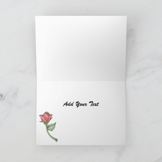 Retro Valentijn Feestdagen Kaart (Binnen)