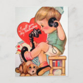 retro  Valentijn Feestdagenkaart (Voorkant)