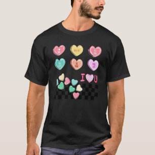 Retro Valentijn Heart Snoep Love Vibes Groovy Coup T-shirt