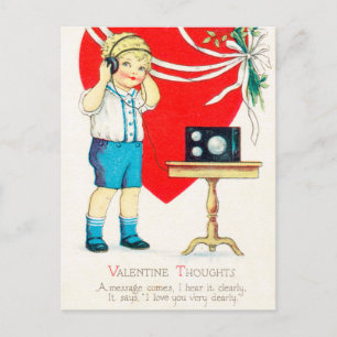 Retro Valentijn Holiday briefkaart