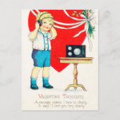 Retro  Valentijn Holiday briefkaart (Voorkant)
