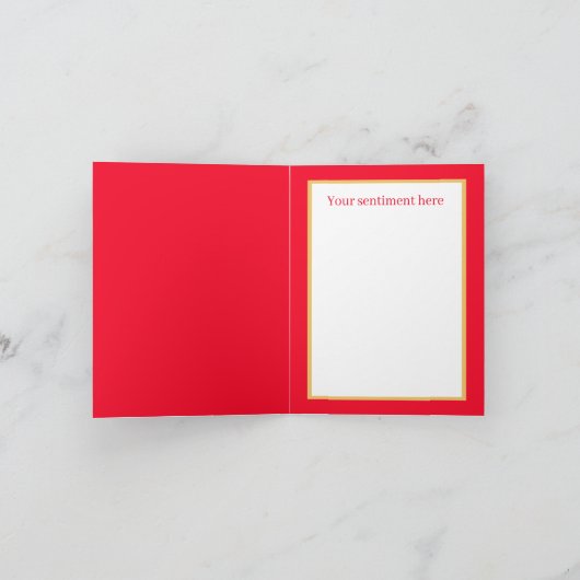 retro  Valentijn ice roomijs voegt sentiment toe Feestdagen Kaart (Binnen)