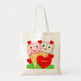 retro  Valentijn - ijsgiften Tote Bag