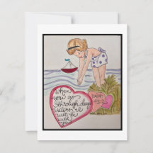 Retro Valentijn Kaart