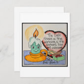 Retro Valentijn Kaart Notitiekaartje (Voorkant / Achterkant)