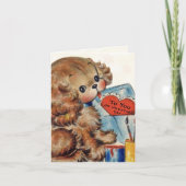 Retro Valentijn Kaart voor kinderen (Voorkant)