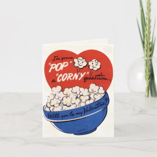 Retro Valentijn Kaart voor kinderen (Voorkant)