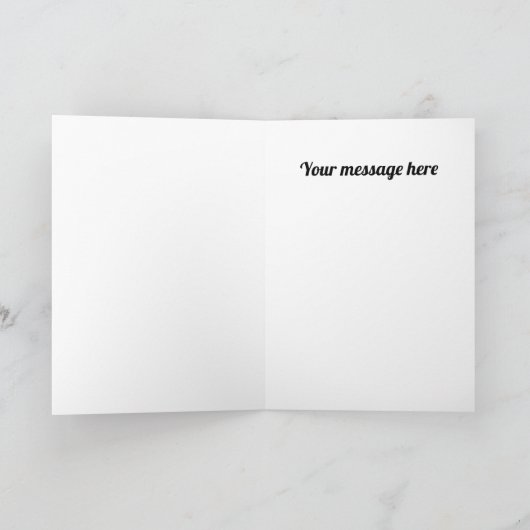 Retro  Valentijn kat Vakantie kaart (Binnen)