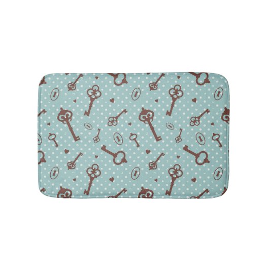 Retro Valentijn Keys Badmat (Voorkant)