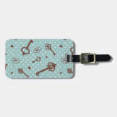 Retro Valentijn Keys Bagagelabel (Voorkant horizontaal)