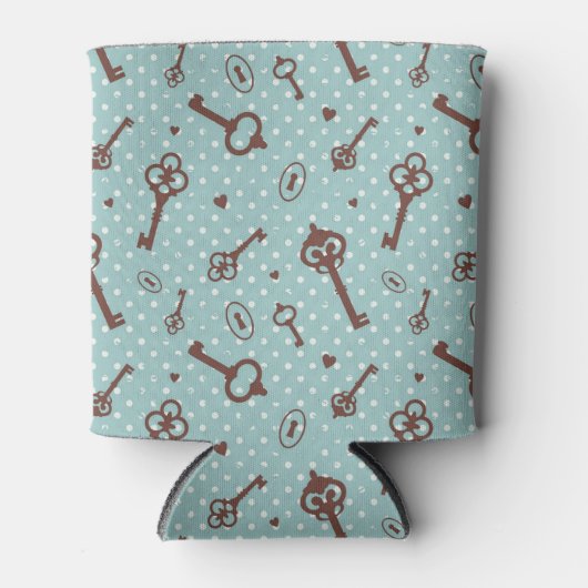 Retro Valentijn Keys Blikjeskoeler (Voorkant)