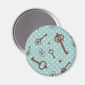 Retro Valentijn Keys Magneet (Voorkant / Achterkant)