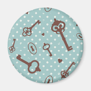 Retro Valentijn Keys Magneet