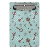 Retro Valentijn Keys Mini Klembord (Voorkant)