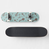 Retro Valentijn Keys Persoonlijk Skateboard (Horizontaal)