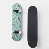 Retro Valentijn Keys Persoonlijk Skateboard (Voorkant)