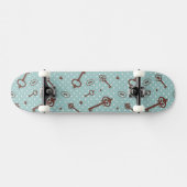 Retro Valentijn Keys Persoonlijk Skateboard (Horizontaal)