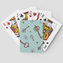 Retro Valentijn Keys Pokerkaarten