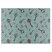 Retro Valentijn Keys Snijplank (Voorkant)