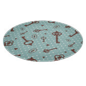 Retro Valentijn Keys Snijplank (Hoek)