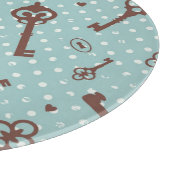 Retro Valentijn Keys Snijplank (Hoek)