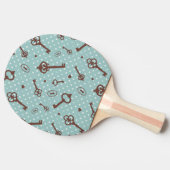 Retro Valentijn Keys Tafeltennisbatje (Zijkant)