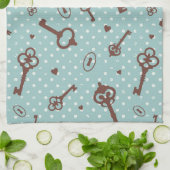 Retro Valentijn Keys Theedoek (Gevouwen)