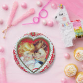 Retro Valentijn kinder bord (Feest)